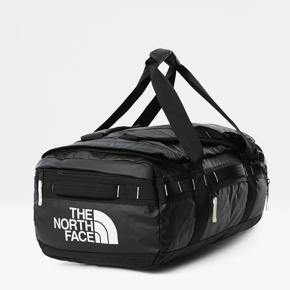 The North Face Duffel Bag Mens Australia - The North Face Base Camp Voyager 42L Black / White (MHE-2